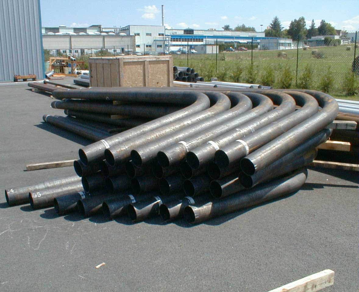 Cintrage par laminage intérieur, partie droite non recoupée