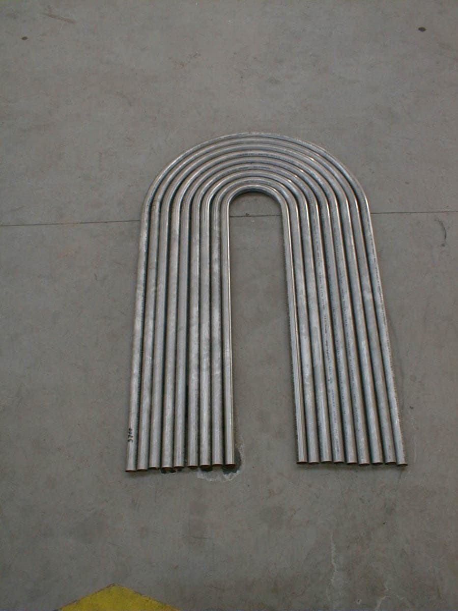 Épingles concentriques d'échangeur thermique en tube inox réfractaire